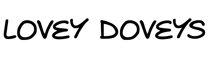 Lovey Doveys  免费字体下载