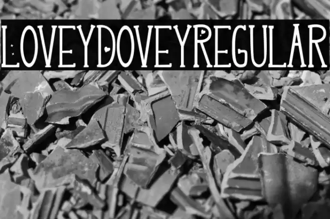 LoveyDovey-Regular Font examples
