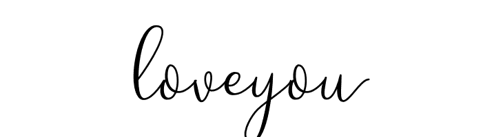 Loveyou  Frei Schriftart Herunterladen