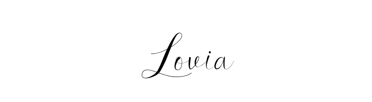 Lovia  नि: शुल्क फ़ॉन्ट्स डाउनलोड