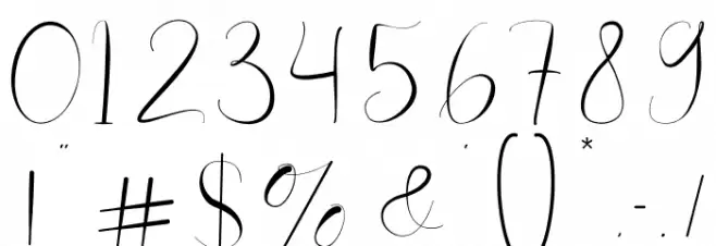 Lovia Font OTHER CHARS