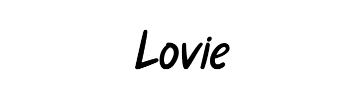 Lovie  नि: शुल्क फ़ॉन्ट्स डाउनलोड
