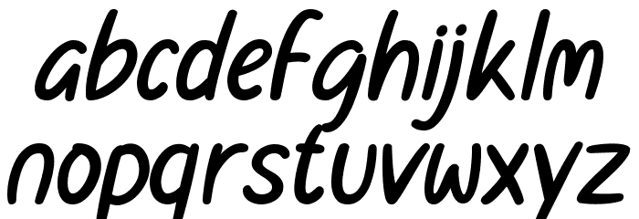 Lovie Font LOWERCASE