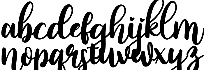 Lovin Florist Font LOWERCASE