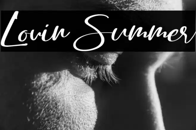 Lovin Summer Font examples