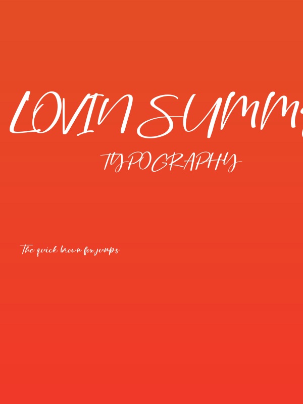 Lovin Summer Poster