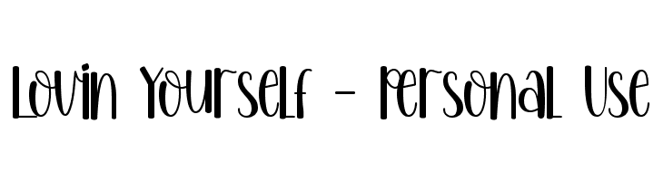 Lovin Yourself - Personal Use  font caratteri gratis