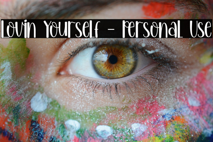 Lovin Yourself - Personal Use Example 2