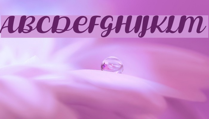 Lovina October Five Italic Font examples