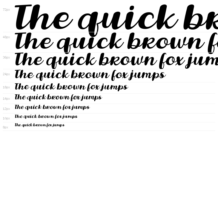 Lovina October Five Italic Waterfall