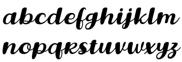 Lovina October Five Italic Font LOWERCASE