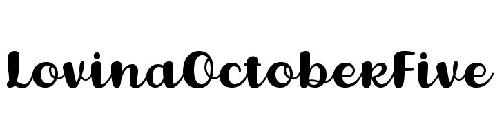 Lovina October Five  Descarca Fonturi Gratis