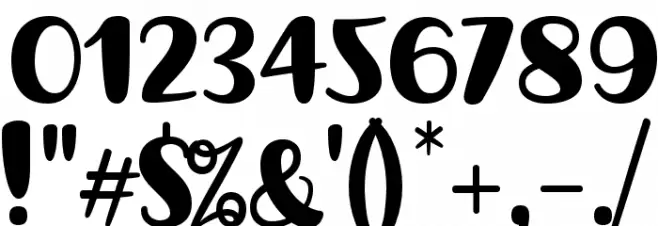 Lovina October Five Font OTHER CHARS