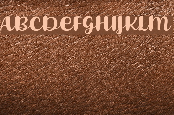 Lovina October Five Font examples