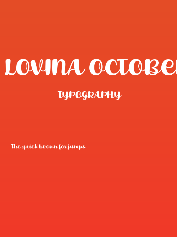 Lovina October Five Poster