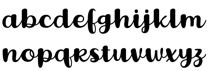Lovina October Five Font LOWERCASE