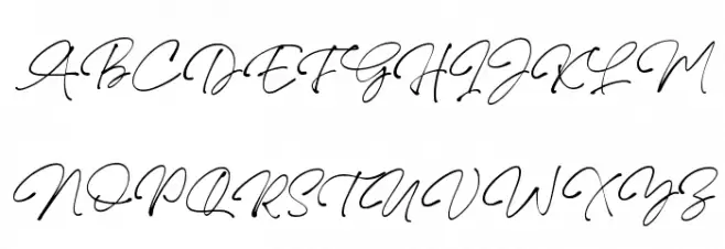 Lovina Script Schriftart Groß