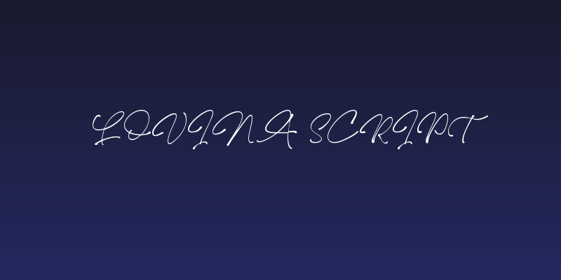 Lovina Script Social Header