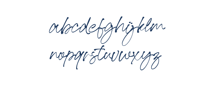 Lovina Script Lowercase