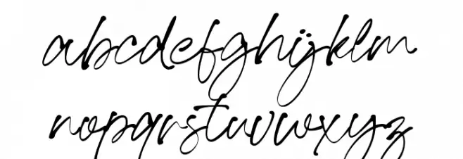 Lovina Script Font LOWERCASE