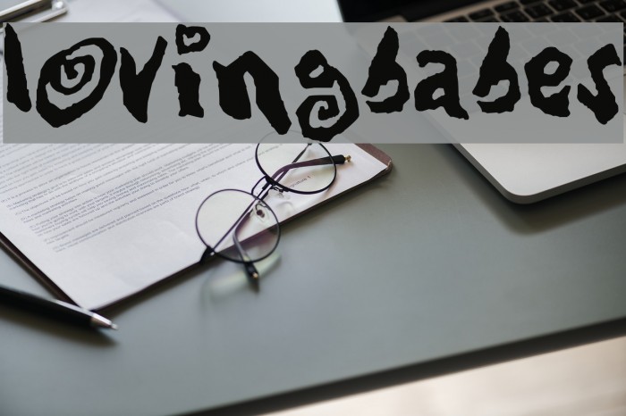 Loving Babes Font examples