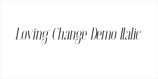 Loving Change Demo Italic Logo