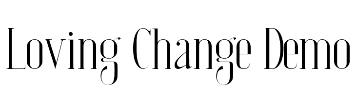 Loving Change Demo  Descarca Fonturi Gratis