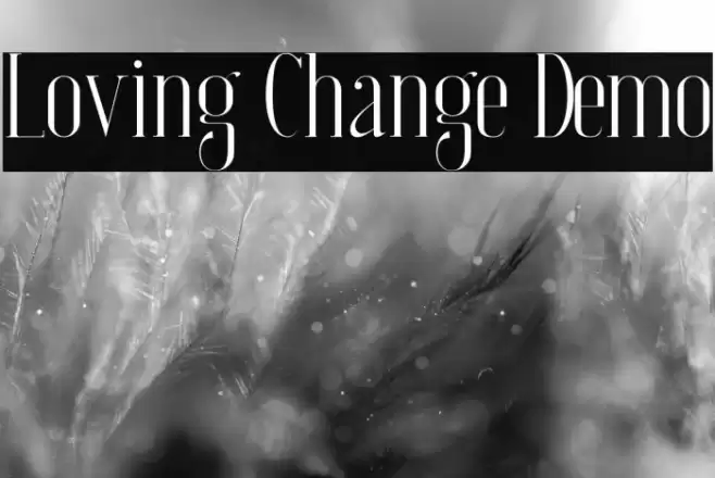 Loving Change Demo Font examples