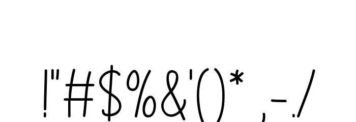 Loving Days Font OTHER CHARS