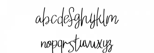 Loving February फ़ॉन्ट लोअरकेस