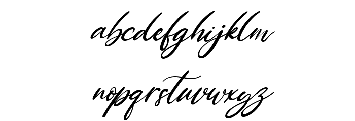Loving Gabriella Italic Caratteri MINUSCOLO