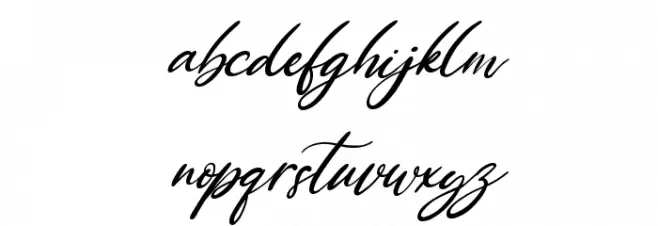 Loving Gabriella Italic 字体 小写