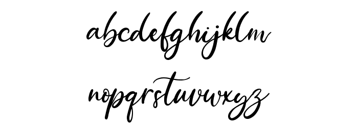 Loving Gabriella Font LOWERCASE