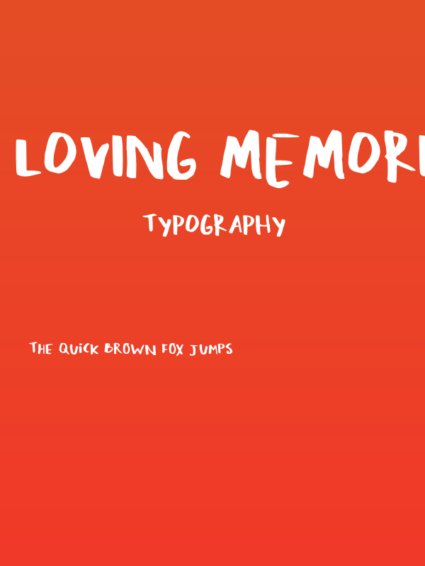 Loving Memories Regular Poster