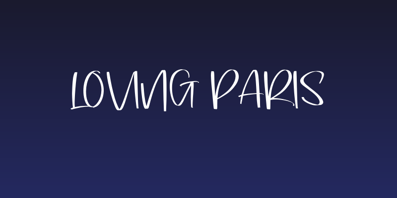 Loving Paris Social Header