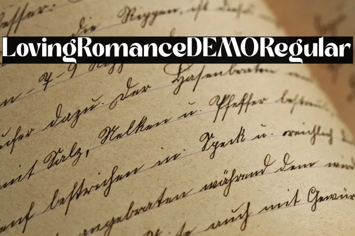 Loving Romance DEMO Regular Example 3