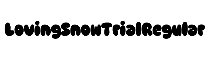 Loving Snow Trial Regular  नि: शुल्क फ़ॉन्ट्स डाउनलोड