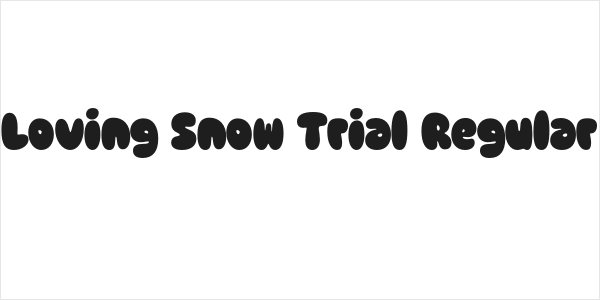 Loving Snow Trial Regular Logo