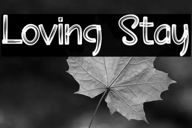 Loving Stay Font examples