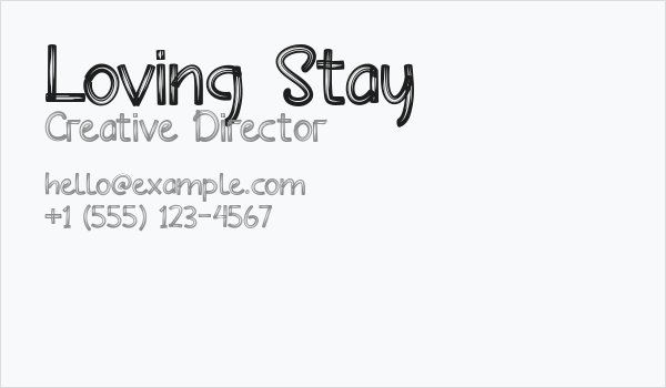 Loving Stay Business Card