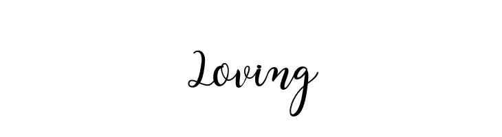 Loving  免费字体下载