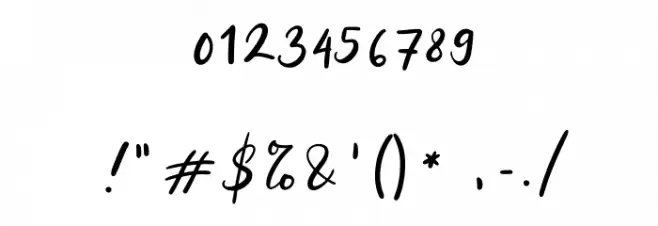 LovingYou Font OTHER CHARS