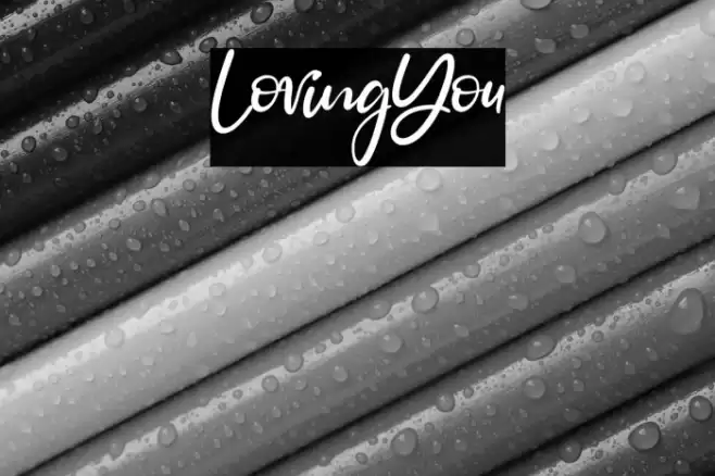 LovingYou Font examples