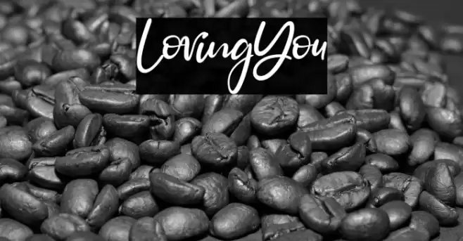 LovingYou Font examples