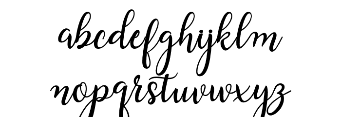 Loving Font LOWERCASE