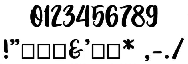 Lovingwave Font OTHER CHARS