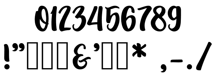 Lovingwave Font OTHER CHARS