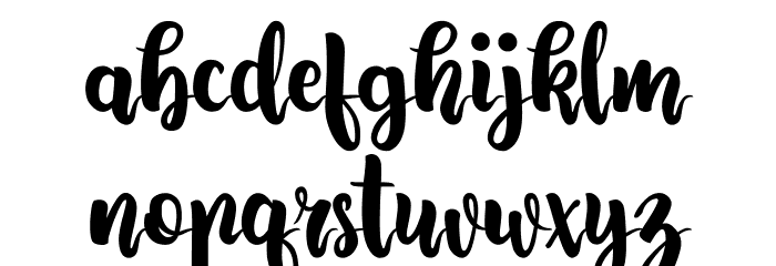Lovingwave Font LOWERCASE
