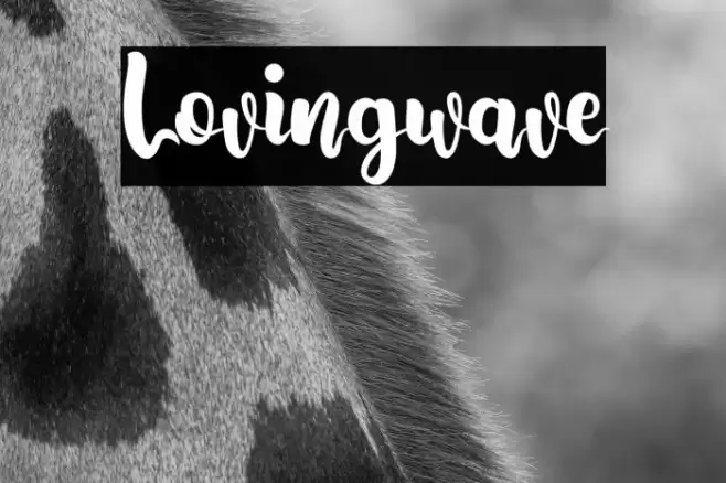 Lovingwave Font examples