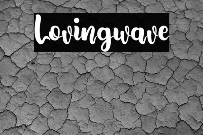 Lovingwave Font examples